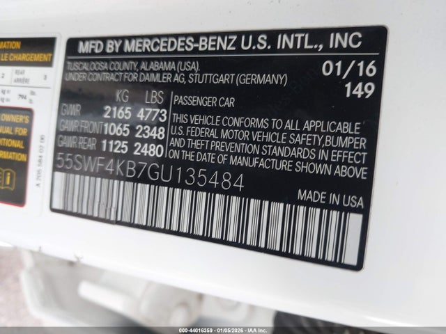 2016 MERCEDES-BENZ C 300 55SWF4KB7GU135484 Photo 8