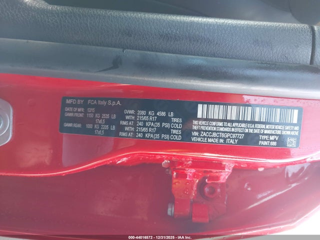 Jeep Renegade Trailhawk 2016 ZACCJBCT6GPC97727 Image 9