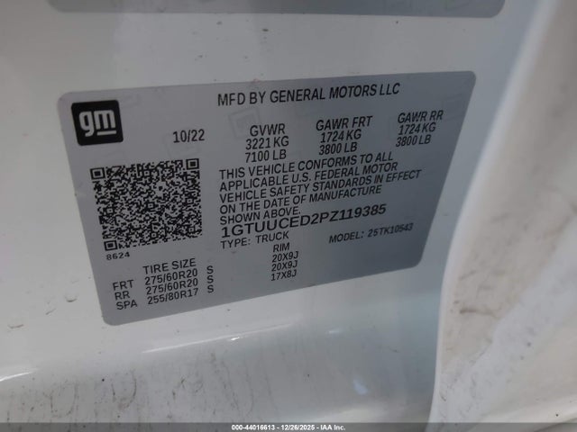 2023 GMC SIERRA 1500 1GTUUCED2PZ119385 Photo 8