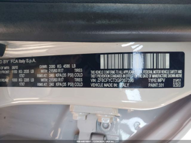 2016 FIAT 500X ZFBCFYCT3GP367396 Photo 8