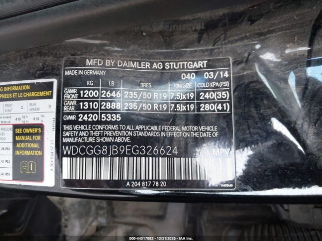 2014 MERCEDES-BENZ GLK 350 WDCGG8JB9EG326624 Photo 8