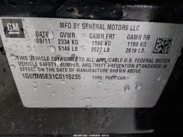 2012 CADILLAC CTS 1G6DM5E31C0115235 Photo 8