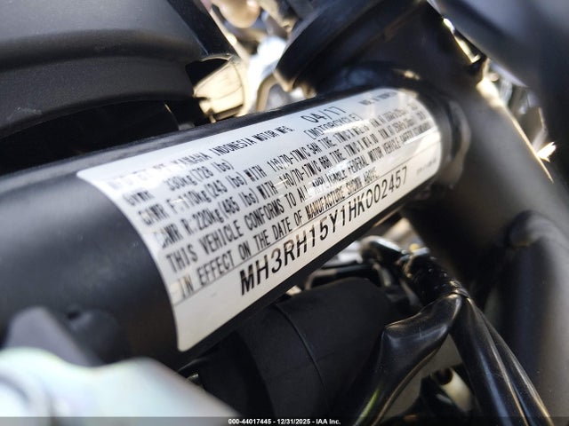 MH3RH15Y1HK002457 Yamaha Yzfr3 A