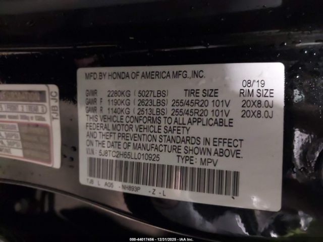 2020 ACURA RDX 5J8TC2H65LL010925 Photo 8