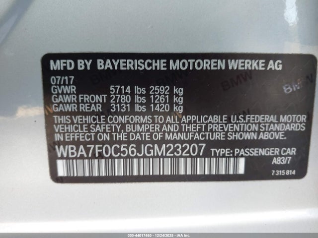 2018 BMW 750I WBA7F0C56JGM23207 Photo 8