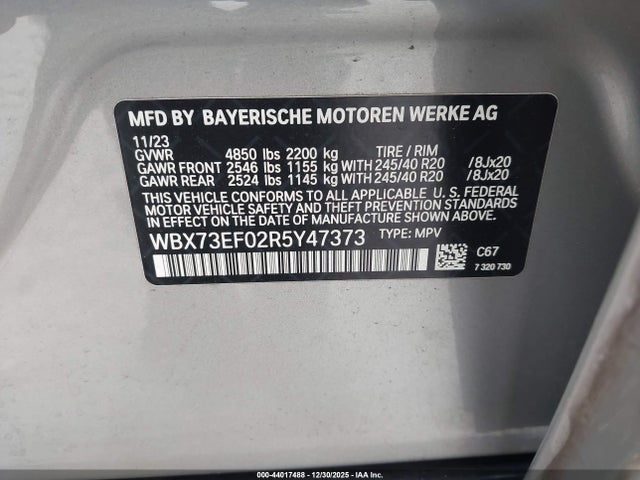 2024 BMW X1 WBX73EF02R5Y47373 Photo 8