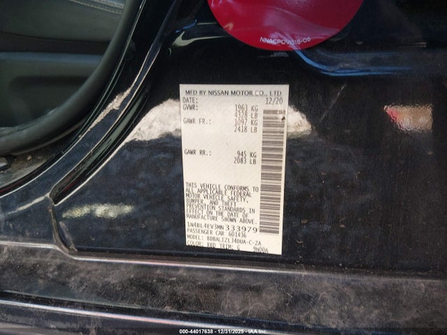 2021 NISSAN ALTIMA 1N4BL4EV3MN333979 Photo 8