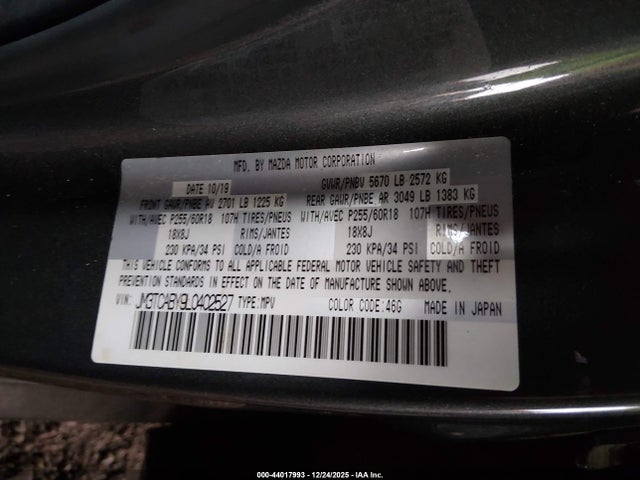 Mazda CX-9 SPORT 2020 JM3TCABY9L0402527 Image 9
