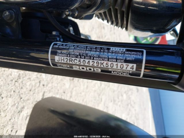 2009 HONDA VT750 JH2RC50429K501074 Photo 9