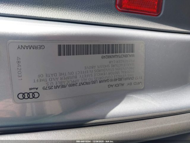 2018 AUDI A5 WAUBNCF54JA066249 Photo 8