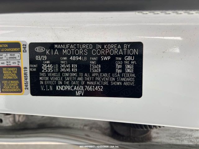 2020 KIA SPORTAGE KNDPRCA60L7661452 Photo 8