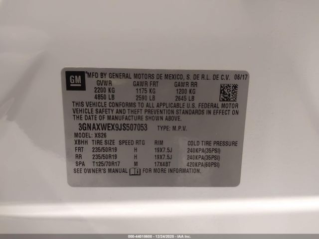 2018 CHEVROLET EQUINOX 3GNAXWEX9JS507053 Photo 8