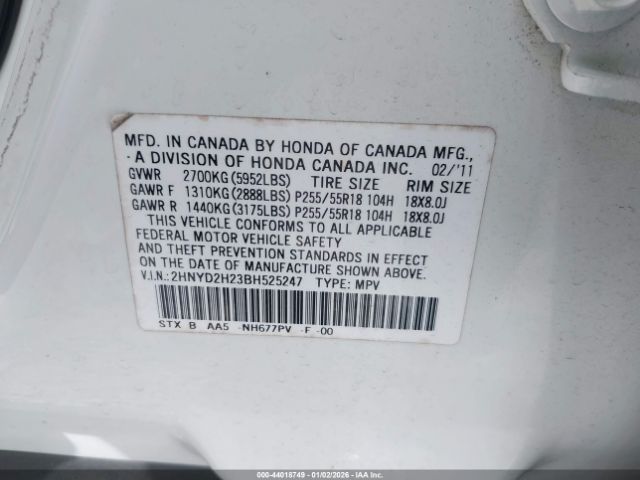 2011 ACURA MDX 2HNYD2H23BH525247 Photo 8