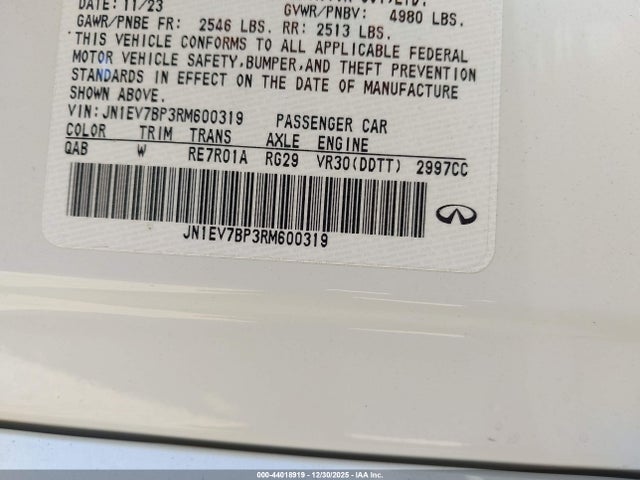 2024 INFINITI Q50 JN1EV7BP3RM600319 Photo 8