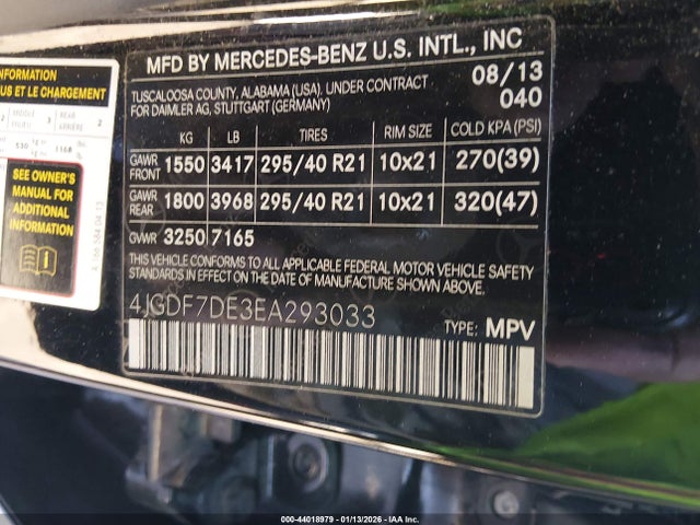 2014 MERCEDES-BENZ GL 550 4JGDF7DE3EA293033 Photo 8