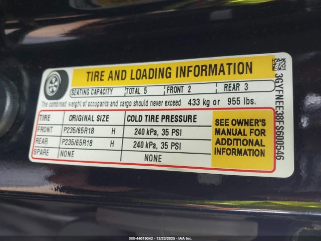 2015 CADILLAC SRX 3GYFNEE38FS600546 Photo 8