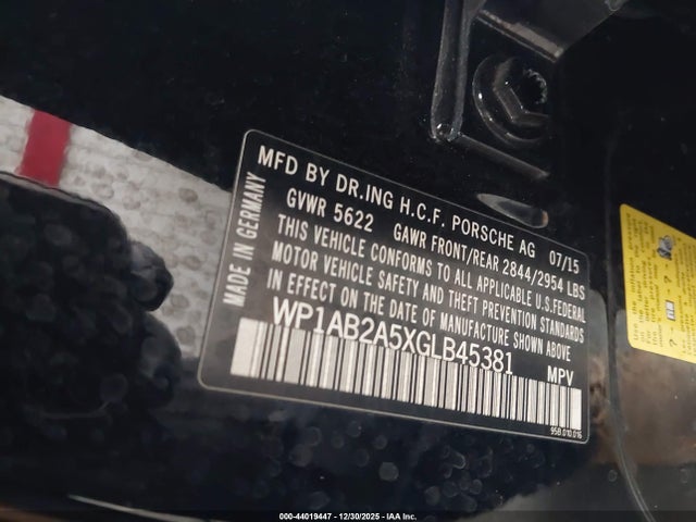 2016 PORSCHE MACAN WP1AB2A5XGLB45381 Photo 8