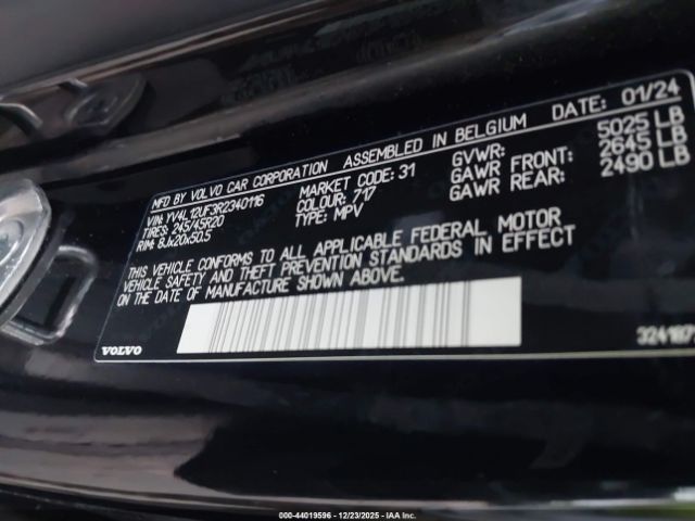 2024 VOLVO XC40 YV4L12UF3R2340116 Photo 8