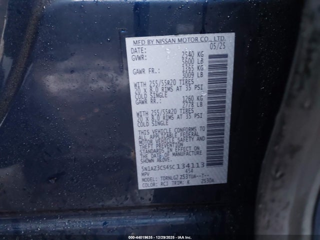 Nissan MURANO SL 2025 5N1AZ3CS4SC134113 Image 9