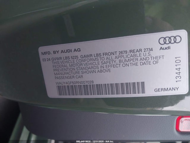 2024 AUDI S5 CABRIOLET WAUY4GF50RN007028 Photo 8