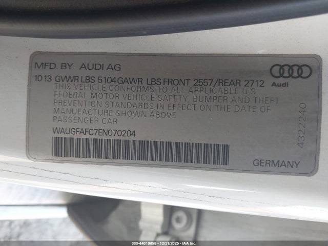 2014 AUDI A6 WAUGFAFC7EN070204 Photo 8