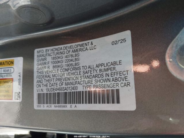 2025 ACURA INTEGRA 19UDE4H66SA012400 Photo 8