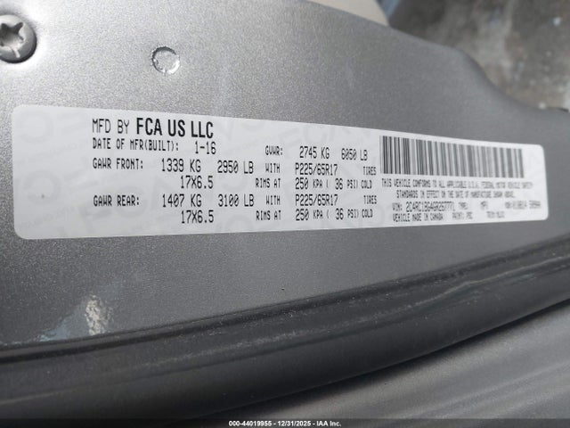 2C4RC1BG4GR267771 Chrysler Town &amp; Country Touring