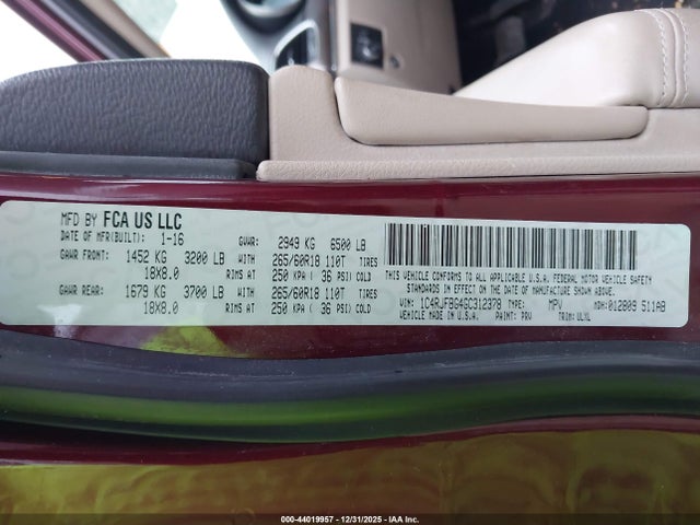 2016 JEEP GRAND CHEROKEE 1C4RJFBG4GC312378 Photo 8