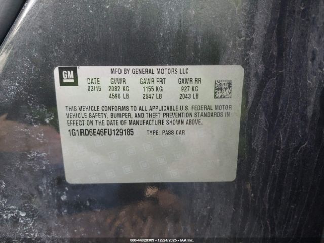 2015 CHEVROLET VOLT 1G1RD6E46FU129185 Photo 8