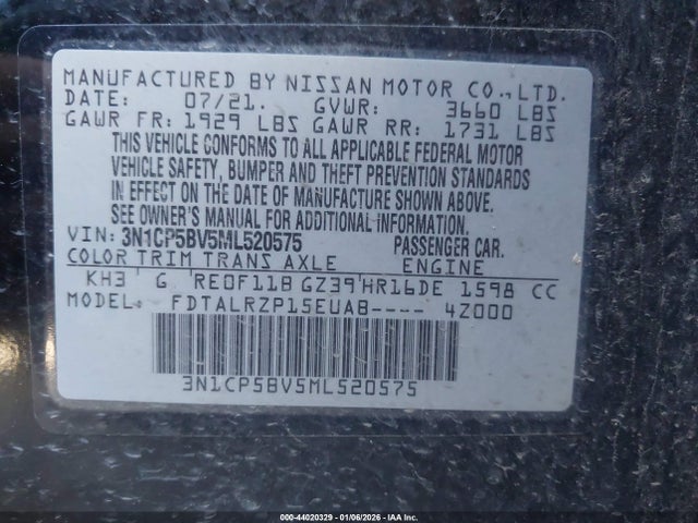 2021 NISSAN KICKS 3N1CP5BV5ML520575 Photo 8