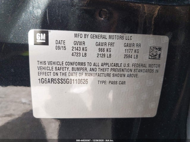 2016 CADILLAC CTS 1G6AR5SS5G0110626 Photo 8