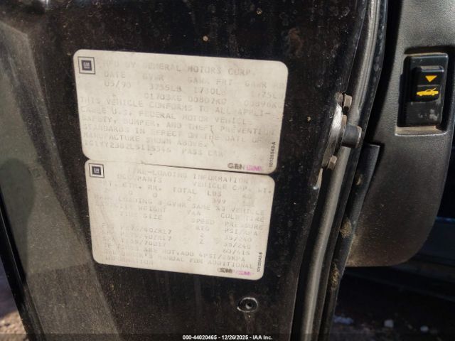 1990 CHEVROLET CORVETTE 1G1YY2382L5115546 Photo 8