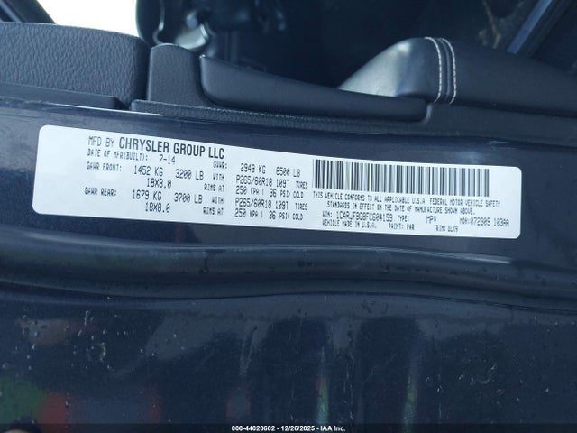 Jeep Grand Cherokee Limited 2015 1C4RJFBG8FC604159 Image 9