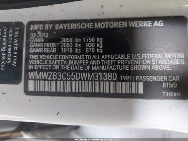 2013 MINI COUNTRYMAN WMWZB3C55DWM31380 Photo 8
