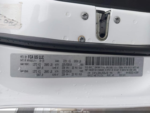 1C4PJLDB4LD535418 Jeep Cherokee Limited Fwd