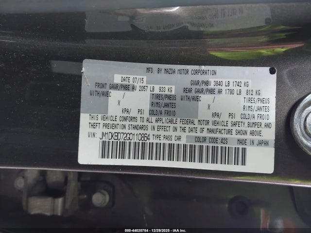 Mazda Cx-3 Grand Touring 2016 JM1DKBD72G0110864 Image 9