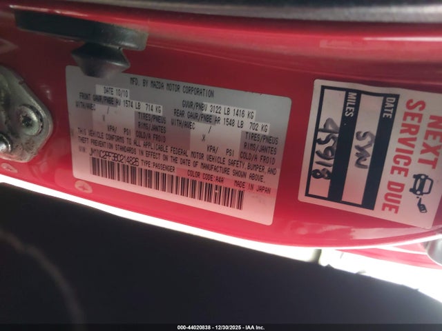 2011 MAZDA MX-5 MIATA JM1NC2PF3B0214826 Photo 8