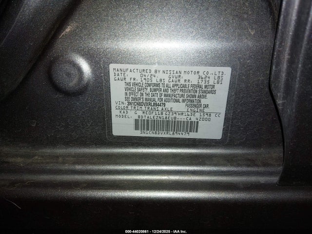 Nissan Versa 1.6 S 2024 3N1CN8DVXRL894479 Image 9
