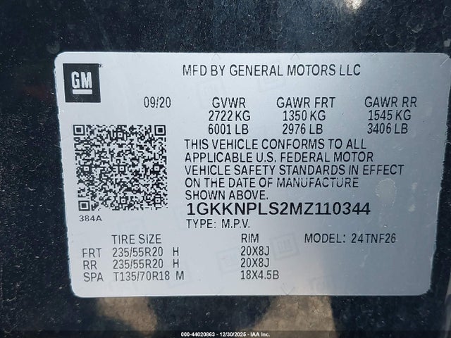 GMC Acadia Fwd Denali 2021 1GKKNPLS2MZ110344 Image 9
