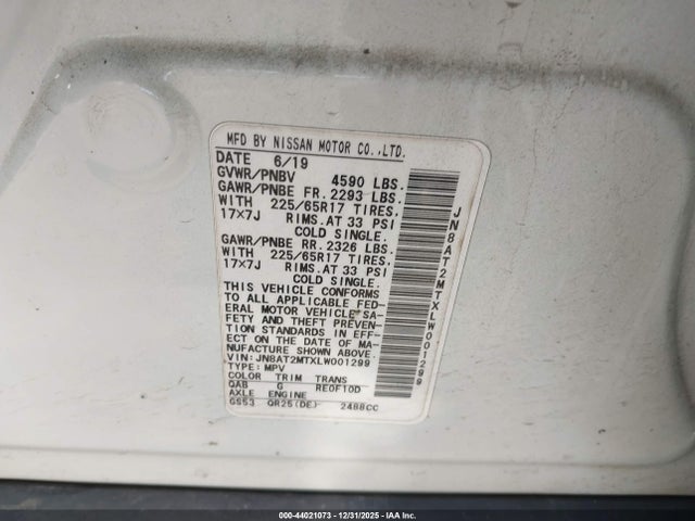 2020 NISSAN ROGUE JN8AT2MTXLW001299 Photo 8