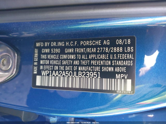 2018 PORSCHE MACAN WP1AA2A50JLB23951 Photo 8