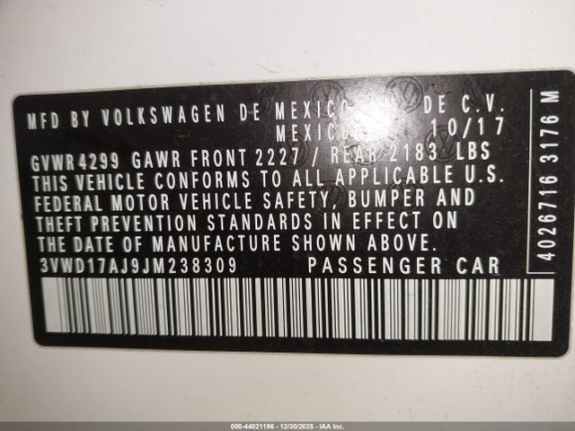 2018 VOLKSWAGEN JETTA 3VWD17AJ9JM238309 Photo 8