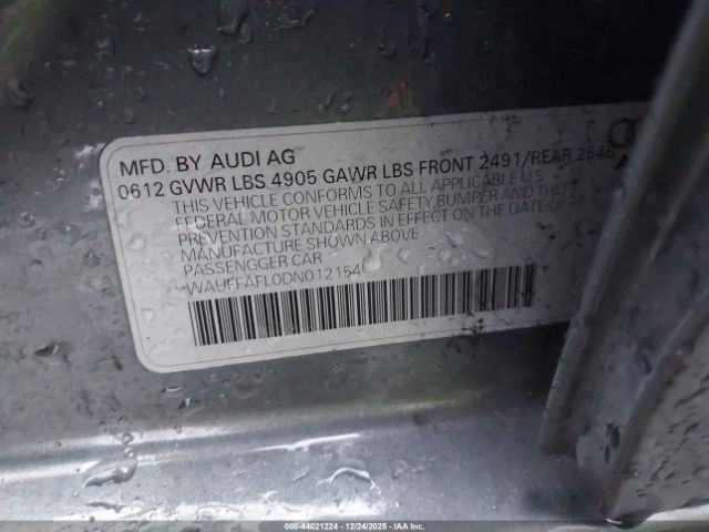 2013 AUDI A4 WAUFFAFL0DN012154 Photo 8