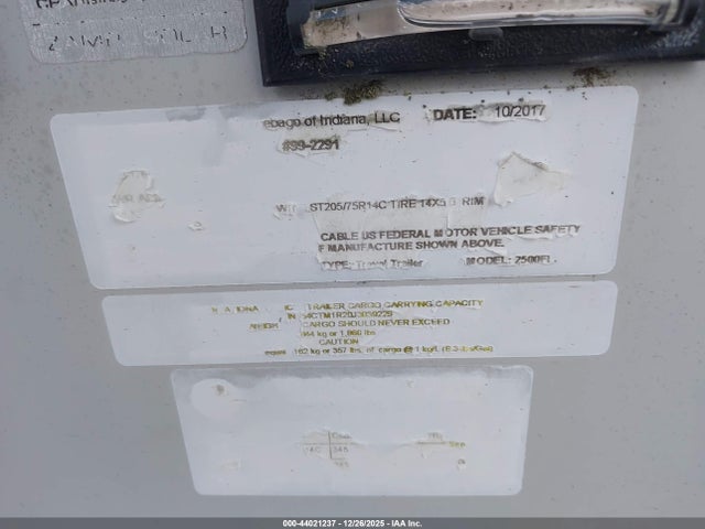 54CTM1R20J3039229 Winnebago Class A