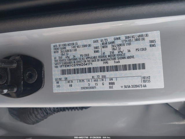 Ford F-150 Lariat 2023 1FTEW1C57PKD34171 Image 9