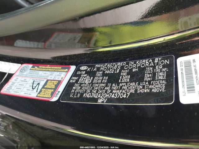 KNDJN2A20H7437047 KIA Soul