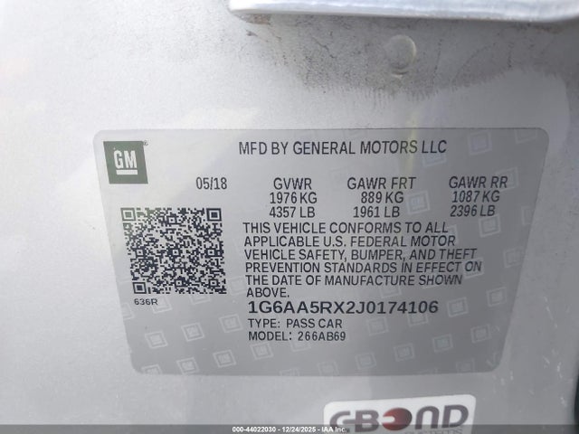 2018 CADILLAC ATS 1G6AA5RX2J0174106 Photo 8