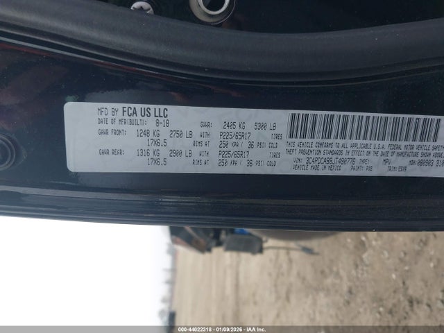 Продаж на аукціоні авто 2018 Dodge Journey Se, vin: 3C4PDCAB8JT490776, номер лоту: 44022318
