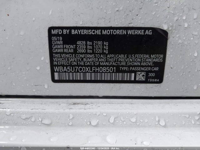 WBA5U7C0XLFH08501 BMW 3 Series M340i
