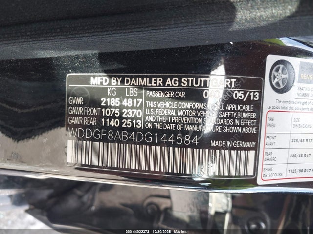Продаж на аукціоні авто 2013 Mercedes-benz C 300 Luxury 4matic/sport 4matic, vin: WDDGF8AB4DG144584, номер лоту: 44022373